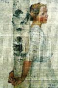 Carl Larsson lisbeth vid bjorkstammamen Spain oil painting artist